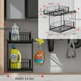 thumbnail image 2 of 4 Shelf Cabinet, Lockable Utility Storage w/ Adjustable Shelves, Gray - Plastic Shelving Unit for Organizing Garage, Pantry, Basement, Laundry Room or Mudroom, 2 of 4
