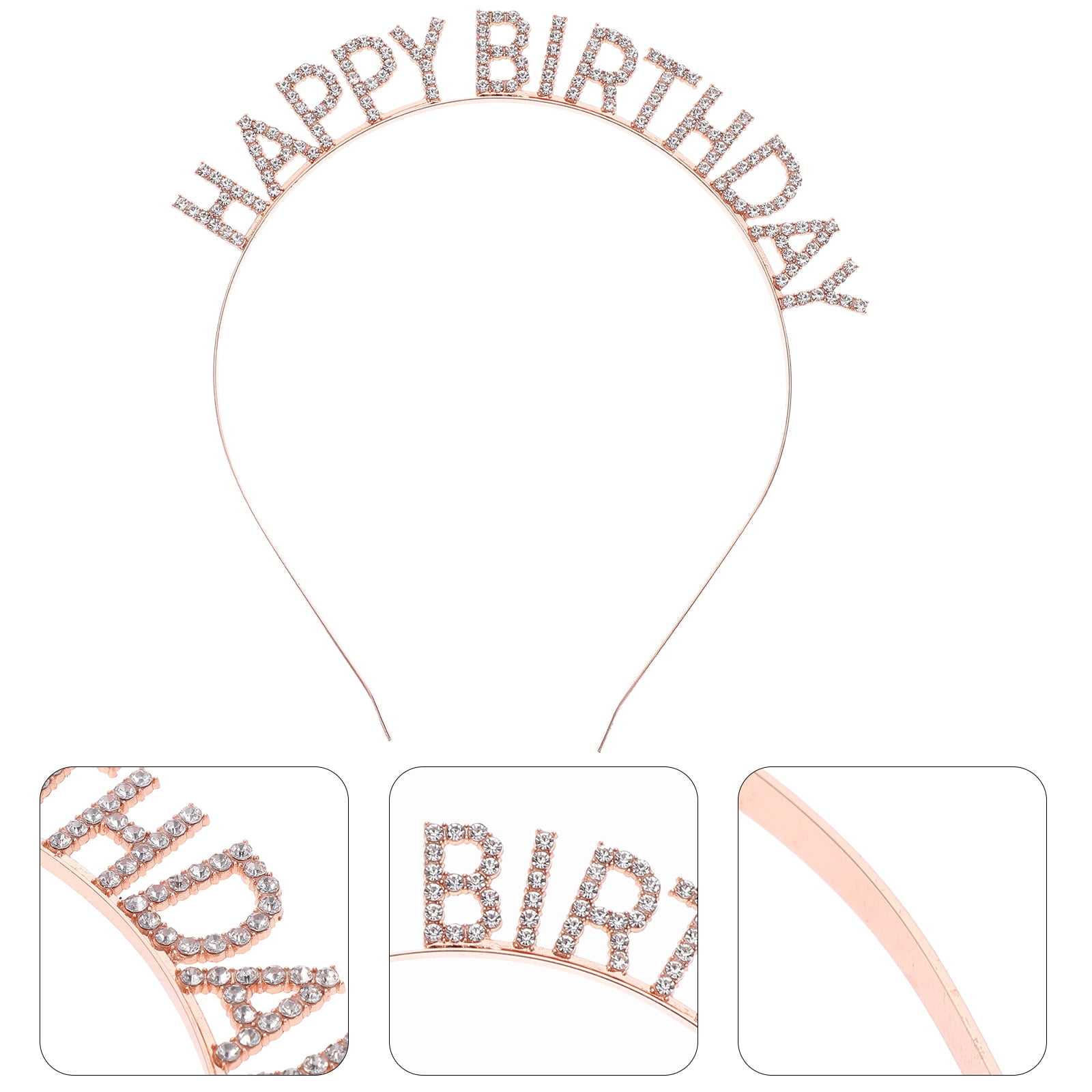 Couronne D'anniversaire Strass Giantree - « It's My Birthday » - Accessoire Fête Pour Fille Et Femme