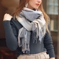thumbnail image 5 of MESSUEN Long Scarves for Women Desert Scarf Winter Scarves Vintage Scarf Warm Scarf Shawl Wraps for Women Ladies Scarves Lightweight Shawl Beach Scarf Z Navy A, 5 of 8