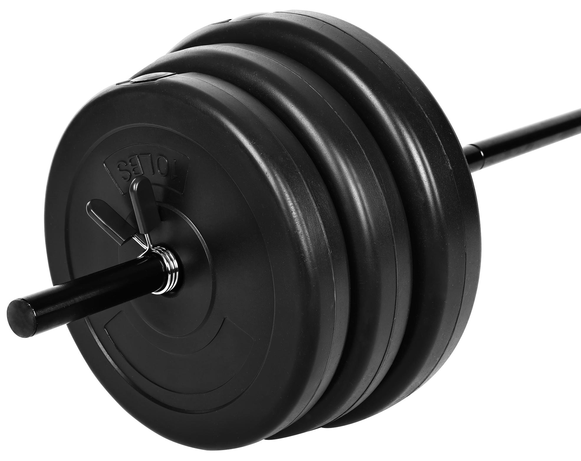 BalanceFrom Vinyl Standard Weight Set in Black, 100 lbs. - image 2 of 5