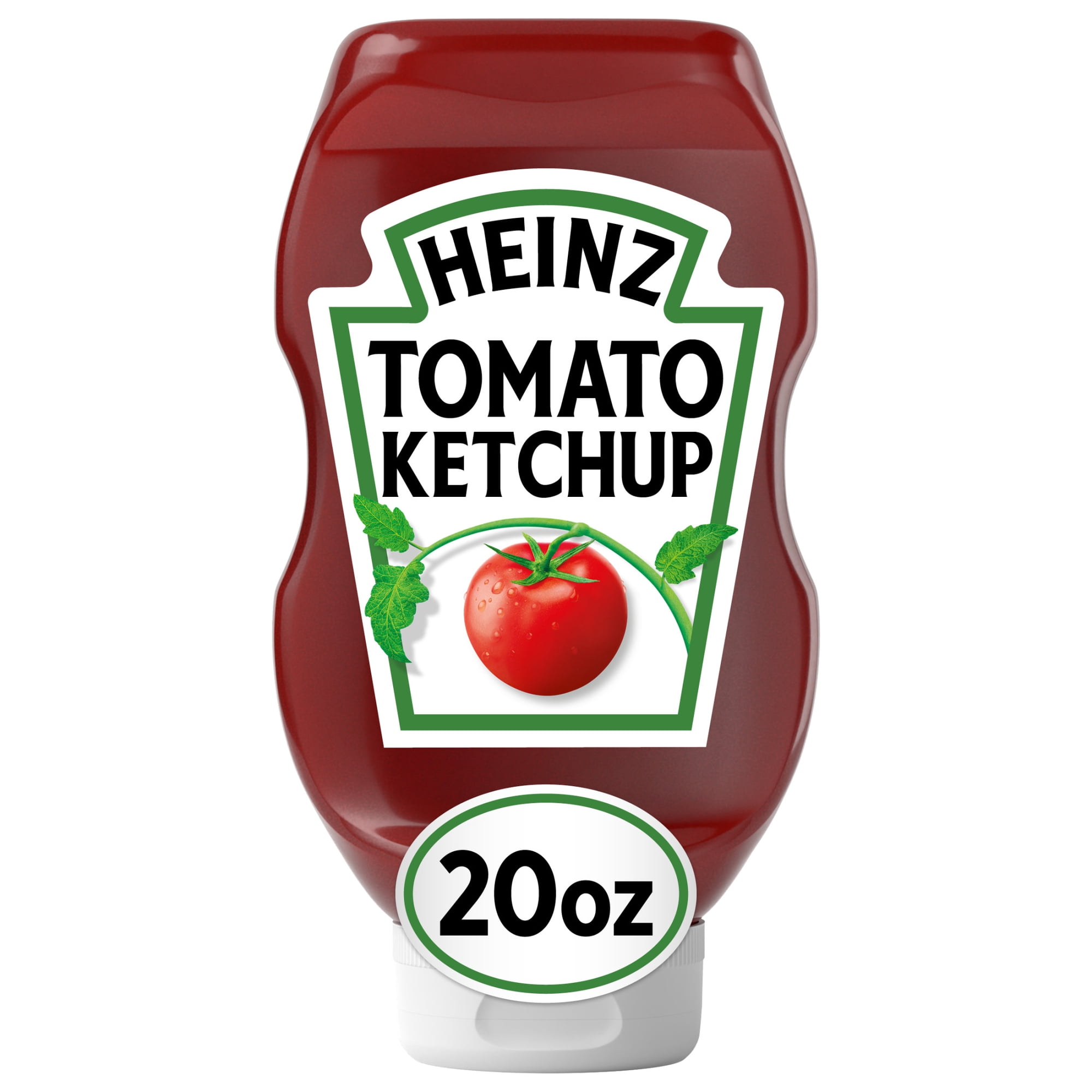 Heinz Tomato Ketchup Inverted Squeeze Bottle, 1 Bottle, for Easy Sharing and Easy Serving, Gluten-Free, 20 oz