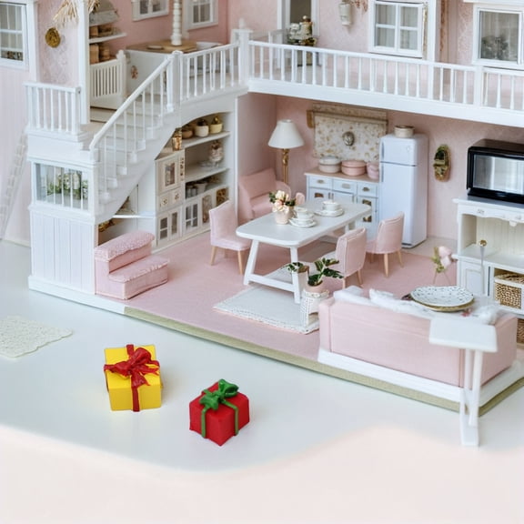 OULII 40pcs Assorted Color Mini Resin Presents for Crafts and Decoration  Tiny Christmas Dollhouse Ornaments