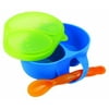 Sassy First Solids Feeding Bowl with Spoon and Lid, Blue - NEW