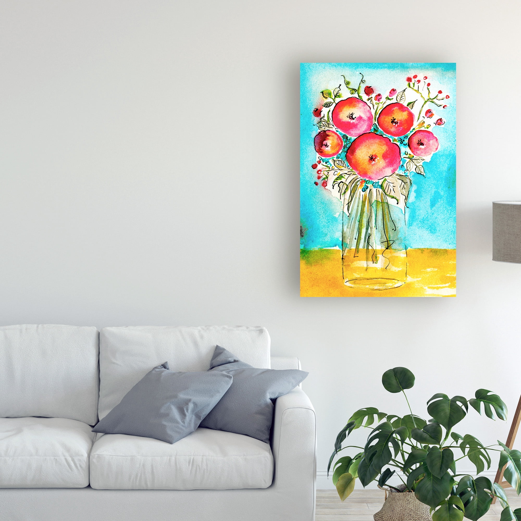 Trademark Fine Art 'Bright Arrangement Ii' Canvas Art by Julia Minasian