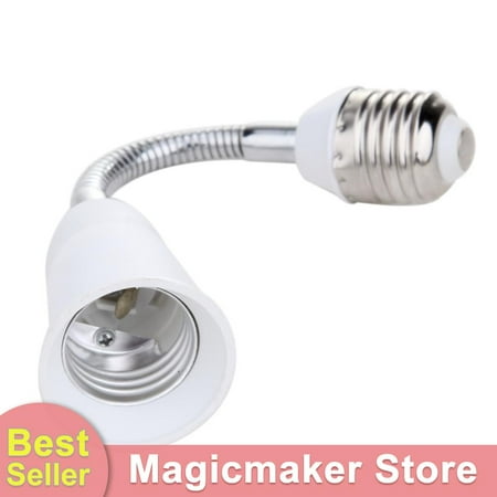 

Magicmaker E27 Flexible Extension Adapter Socket 100-230V Led Light Screw Bulb Lamps Holder Base Converter