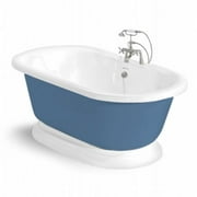 American Bath Factory T100B-SN-P Nobb Hill 60 in. Splash Of Color Acrastone Bath Tub