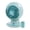 Blue, variant on IRIS WOOZOO Fan with Remote, Oscillating Fan, Desk Fan, Table Air Circulator, Globe Fan, Fan for Bedroom, 5 Speeds