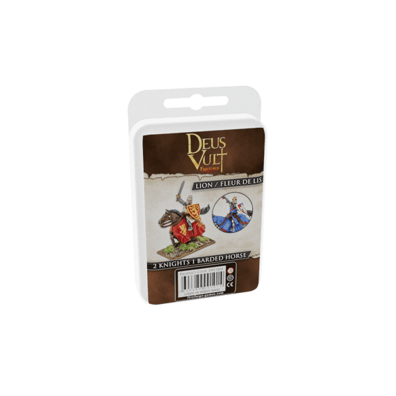 Fireforge Games Deus Vult DVCH04 28mm Leader on Barded Horse