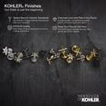 thumbnail image 2 of Kohler 7606-P-BL 0.5 in. NPT Angle Supplies with Cross Stop Handle & Annealed Vertical Tube - Matte Black - Pack of 2, 2 of 2