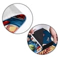 thumbnail image 5 of Baseball Canvas Picnic Mat Waterproof Sandproof Beach Blanket Portable Outdoor Rug 72" x 59" Foldable with Carry Strap for Camping Hiking Travel Grass Green Stripes, 5 of 6