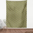 thumbnail image 4 of Ambesonne Geometric Fabric by the Yard Upholstery, Fish Scale Like Circles, 10 Yards, Pastel Yellow and Pale Grey, 4 of 5