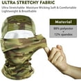 thumbnail image 3 of HESHENG - Máscara facial de camuflaje militar, bandana, pasamontañas, capucha, gorro para hombres y mujeres, entrenamiento táctico, ciclismo, esquí, resistente al viento, caza, 3 of 6