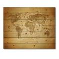 thumbnail image 3 of Designart 'Ancient World Map X' Vintage Print on Natural Pine Wood, 3 of 5