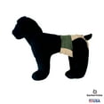 thumbnail image 4 of Barkertime Olive Green on Beige Brown Dog Diaper, 4 of 7