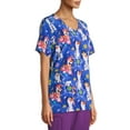 thumbnail image 4 of Scrubstar Disney "Olaf Flakes" Women's V-Neck Print Scrub Top, 4 of 6