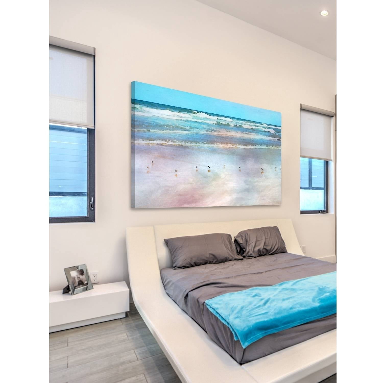 Tranquil Horizon Painting Print on Wrapped Canvas