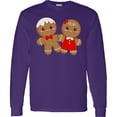 thumbnail image 3 of Inktastic Gingerbread Couple Long Sleeve T-Shirt, 3 of 5