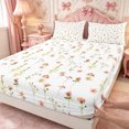 thumbnail image 5 of Manfei Rustic Wildflower Bed Sheets 4-Piece,Cottagecore Blossom Full Size Sheets,1 Flat Sheet,1 Fitted Sheet and 2 Pillowcases, 5 of 6