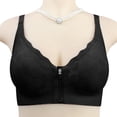 thumbnail image 4 of Women's Seamless Front Zipper Large Stretch Fixed Cup Lift Plus Size Bra Without Underwire Sports Bra with Support Women's Sports Bras Women Sports Bra High Support Large Bras for Women Support Sports, 4 of 5