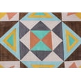 thumbnail image 5 of Casavani Living Room Boho Kilim Garden Rug, Brown 5x8 feet, 5 of 6