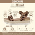 thumbnail image 2 of Cushionaire Melissa Espadrille Platform Sandals For Women with Adjustable Ankle Strap and Memory Foam Insole - Comfortable Womens Wedge Flatform Sandals for Summer, 2 of 6