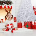 thumbnail image 2 of Árbol de Navidad COSTWAY de PVC artificial de 5 pies con soporte blanco, 2 of 7