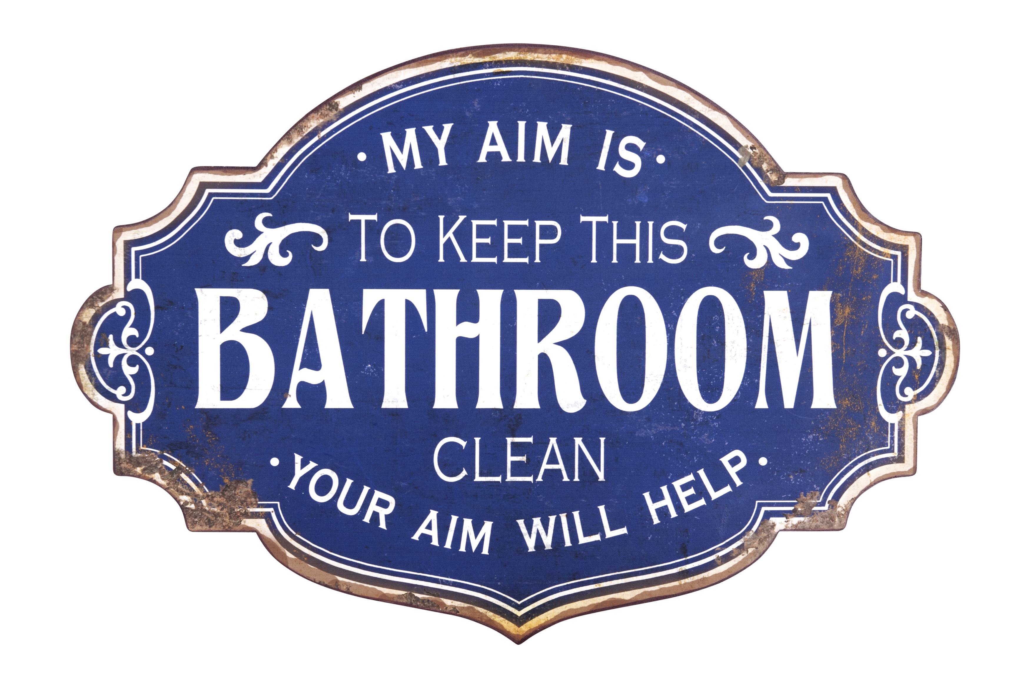 Our Aim Is To Keep This Toilet Clean 200mm x 300mm rigid plastic JOKE020 
