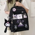 thumbnail image 1 of Mochila escolar Hello Kitty Kawaii Sanrios Cinnamoroll Kuromi Mymelody, bolsa Jk bonita, mochila de viaje de ocio de gran capacidad Fivean unisex, 1 of 2