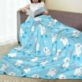 thumbnail image 6 of Salouo Skating Poodle Fun Print Bed Blankets,Flannel Blanket Comfortable Air Conditioning Blanket Lightweight Blanket for Sofa Bed Travel & Couch -60"x50", 6 of 8
