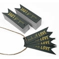 thumbnail image 3 of Inkdotpot Pack Of 50 Made With Love Text Favor Paper Tags Craft Real Gold Foil Hang Tags, 3 of 6