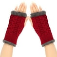 thumbnail image 2 of GDREDA Thermal Gloves for Women Cold Weather Windproof Winter Mittens with Touchscreen Technology Wine,One Size, 2 of 5