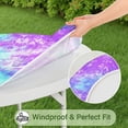 thumbnail image 5 of Colorful Tie Dye Pattern Round Fitted Tablecloth with Elastic Edge,Dining Table Cover Waterproof,Outdoor Round Tablecloth for Camping,Dining,Indoor and Outdoor, 5 of 7