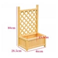 thumbnail image 2 of Fence Balcony Partition Flower Pot Racks Outdoor Courtyard Plant Shelves Terrace Decorative Flower Stand Climbing Pergola Rack, 2 of 6