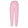 thumbnail image 6 of ZyeKqe Womens Pajamas Pants High Waist Lounge Pants Striped Casual Comfy Sleep Bottom Soft Pjs Pants Sleepwear, 6 of 9