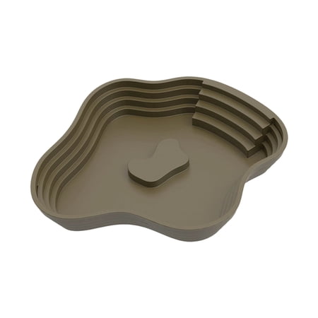 Reptile Bathing Pool Tortoise Water Dish Habitat Terrarium Bowl for Lizards Gecko Bearded Dragon Amphibians Soaking Feeding Accessory for Vivarium Tank Use