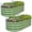 OliverGreen, variant on INNO STAGE Galvanized Metal Raised Garden Bed Kit Outdoor Planter Box with Safety Edging 2 Pack 4x2x1FT