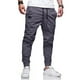 thumbnail image 2 of Pantalones informales de corte recto y cintura media para hombre - Largo completo, botones/bolsillos decorativos - Algodón - Tallas M-XXXL, 2 of 2