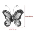 thumbnail image 3 of SHISUYAN 50 Pcs Fil de Maille Transparent Pailleté avec (Noir), 3 of 8