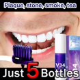 thumbnail image 2 of Pasta de dientes púrpura V34, elimina el sarro, limpia la higiene bucal, aliento fresco, blanqueamiento, productos para el cuidado de los dientes, 2 of 5