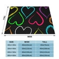 thumbnail image 6 of Colorful Hearts Throw Blanket, Soft Blanket Keeps Warm All Seasons, Lightweight Warm Blanket For Sofa Bed Sofa - 60"x50", 6 of 8