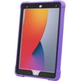 thumbnail image 3 of KIQ Guardian iPad 9th Generation Case, for iPad 8th/7th Generation 10.2 Inch iPad Case, Shockproof Hard With Kickstand for Kids Men & Women, iPad 9 8 7 Gen - Black Purple, 3 of 7