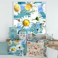 thumbnail image 2 of Designart 'Wild Spring White Chamomile Flowers' Traditional Framed Canvas Wall Art Print, 2 of 5