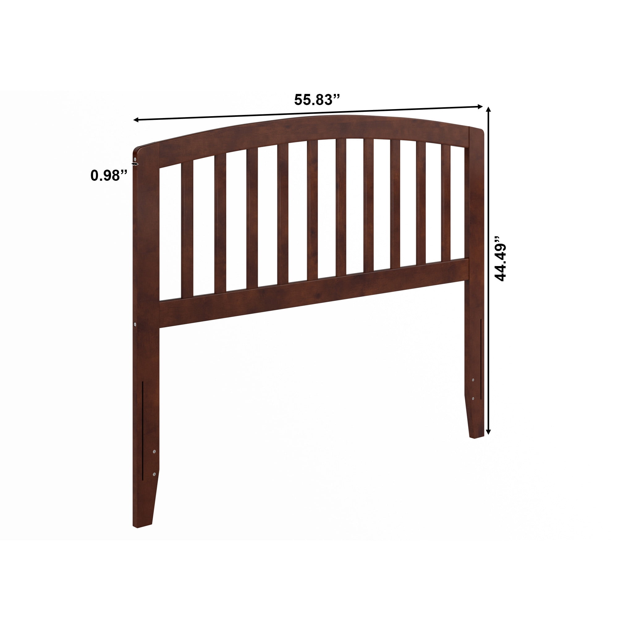 AFI Richmond Full Solid Wood Headboard, Walnut