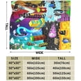 thumbnail image 3 of Throw Blanket GE_om-etry Poster DA_s-h Super Soft Fuzzy Blanket Warm Plush Throw Blanket for Couch Bed Sofa Chair 40"x50", 3 of 6