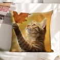 thumbnail image 6 of Cute catlinen toss pillowcase decoration pillowcase gifting preferred 20x20inch cushion cover sofa pillowcase sofa bedroom living room car, 6 of 8