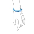 thumbnail image 3 of Turkish Turquoise Blue Evil Eye Glass Bead Stretch Bracelet for Women Teens Rondelle Crystal Spacers for Protection And Good Luck, 3 of 5