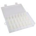 thumbnail image 1 of Iumwxz 24 Compartment Plastic Storage Box Jewelry Earring Case, 1 of 3