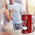 thumbnail image 5 of Single Serve Coffee Maker for K-Cup Single Cup Capsule and Ground Coffee,Coffee Brewer Single Cup Coffee Makers with 6 to 14oz Reservoir, Mini Size, Red, 5 of 7