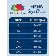 قميص داخلي رجالي بدون أكمام من Fruit of the Loom، قمصان A مضلعة ناعمة، عبوات متعددة، مقاسات S-3XL
