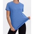 thumbnail image 4 of Ronuti Womens Workout Tops Short Sleeve Activewear T-Shirts Quick Dry Breathable Gym Running Yoga Athletic Wear, 4 of 11